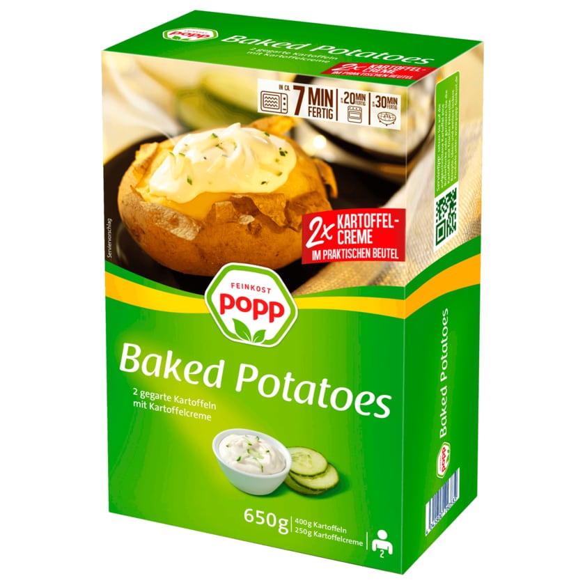 Popp Baked Potatoes mit Creme 650g
